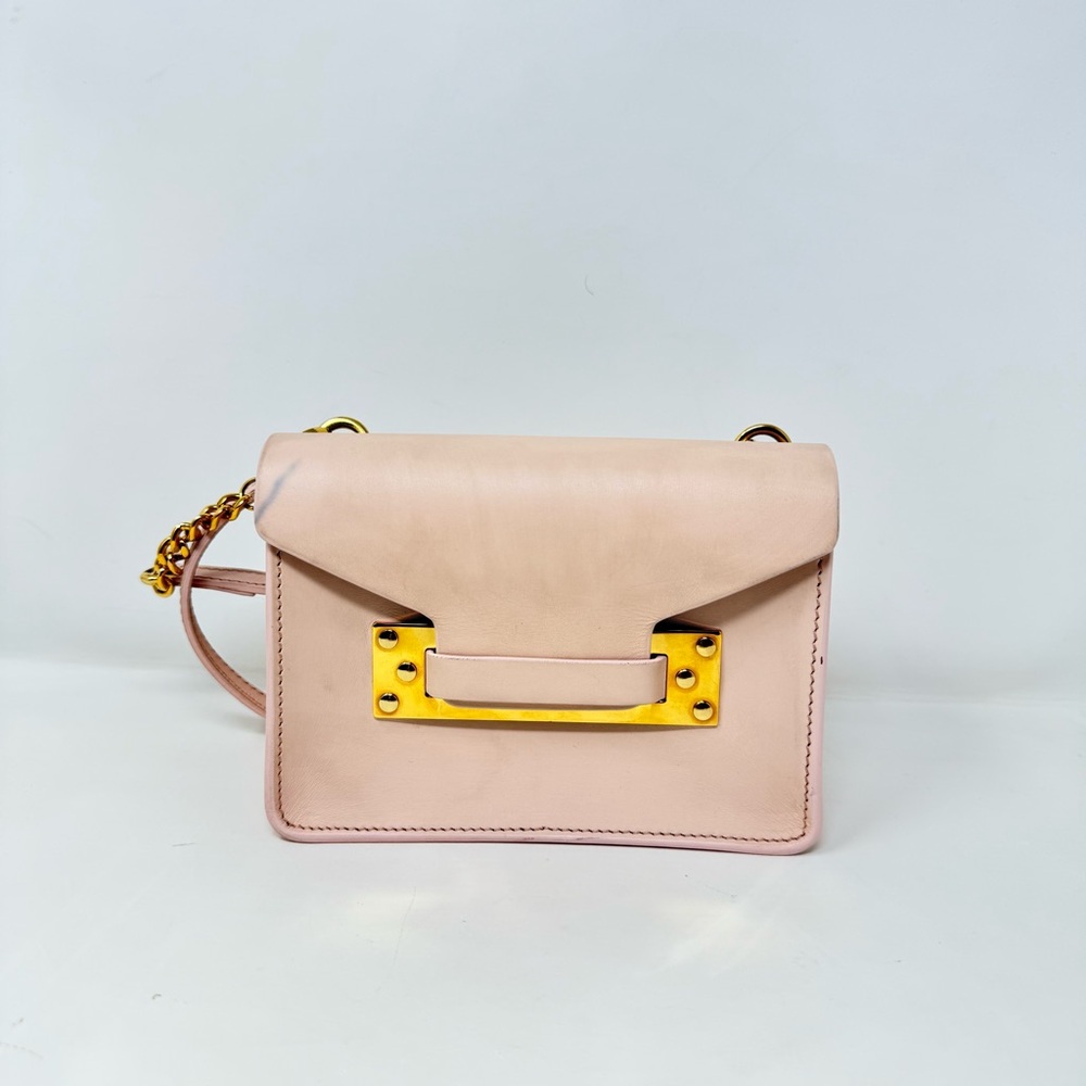 Sophie Hulme light pink mini bag